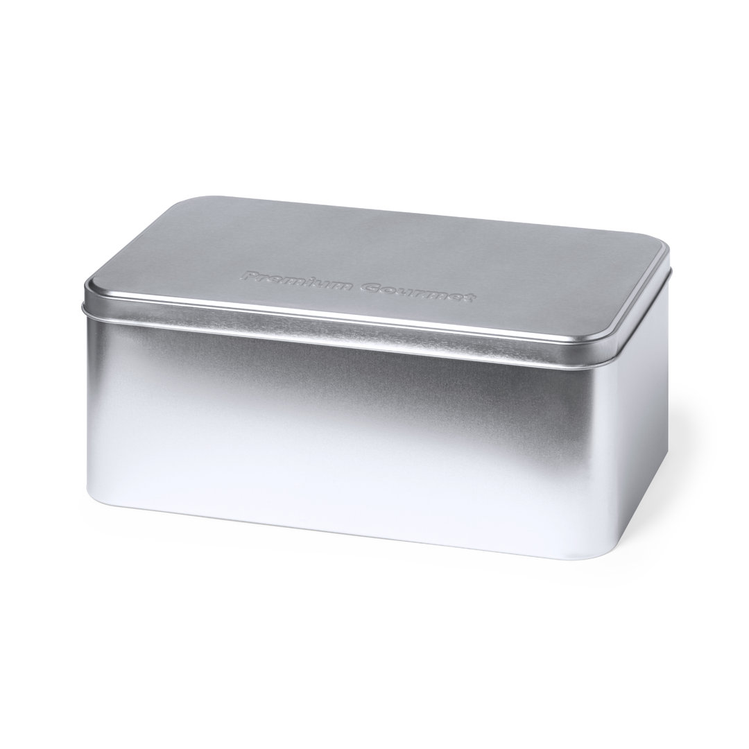 Silver Metal Rectangle Presentation Box - Lulworth Cove - Wednesbury