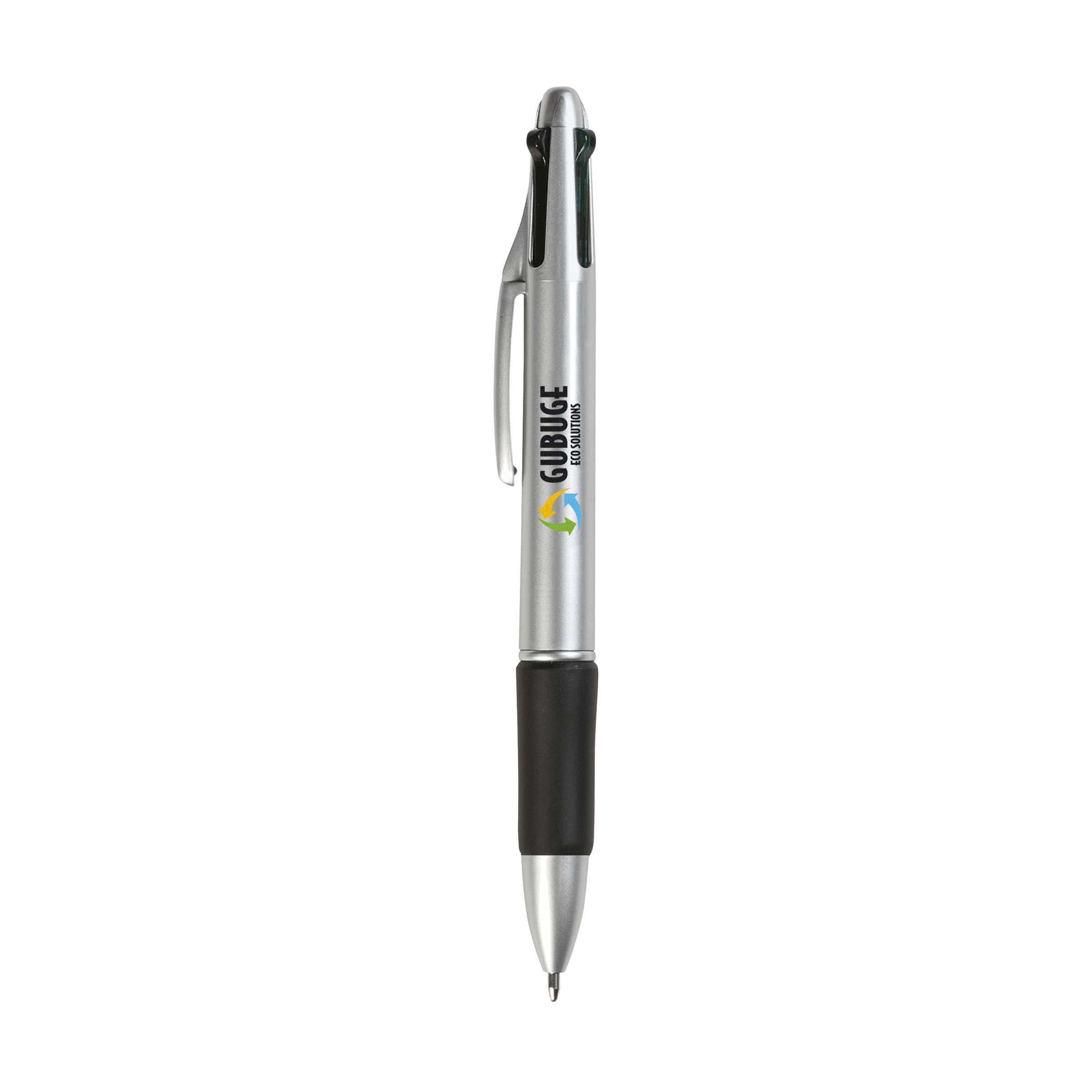 QuattroColour silver ballpoint pen