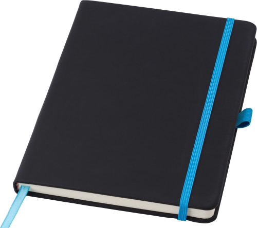 A5 Notebook made of PU Leather, equipped with an elastic band and a ribbon marker - Bowdon