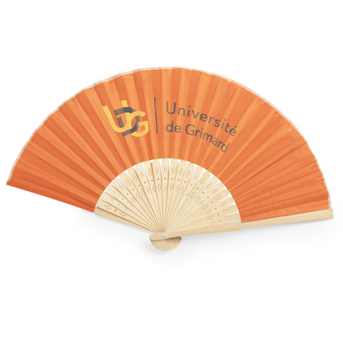 Hand fan made of bamboo and polyester - Netheravon