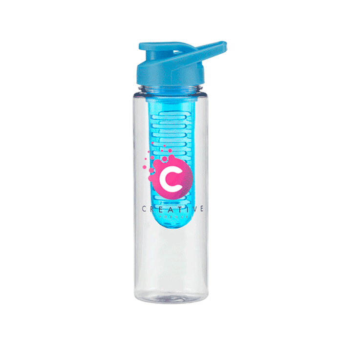 Bedruckte Trinkflasche aus BPA-freiem Tritan mit Infuser 700ml - Alma