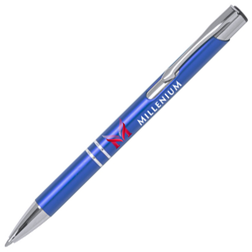 Two-tone ballpoint pen with push-up mechanism - Aldbourne
