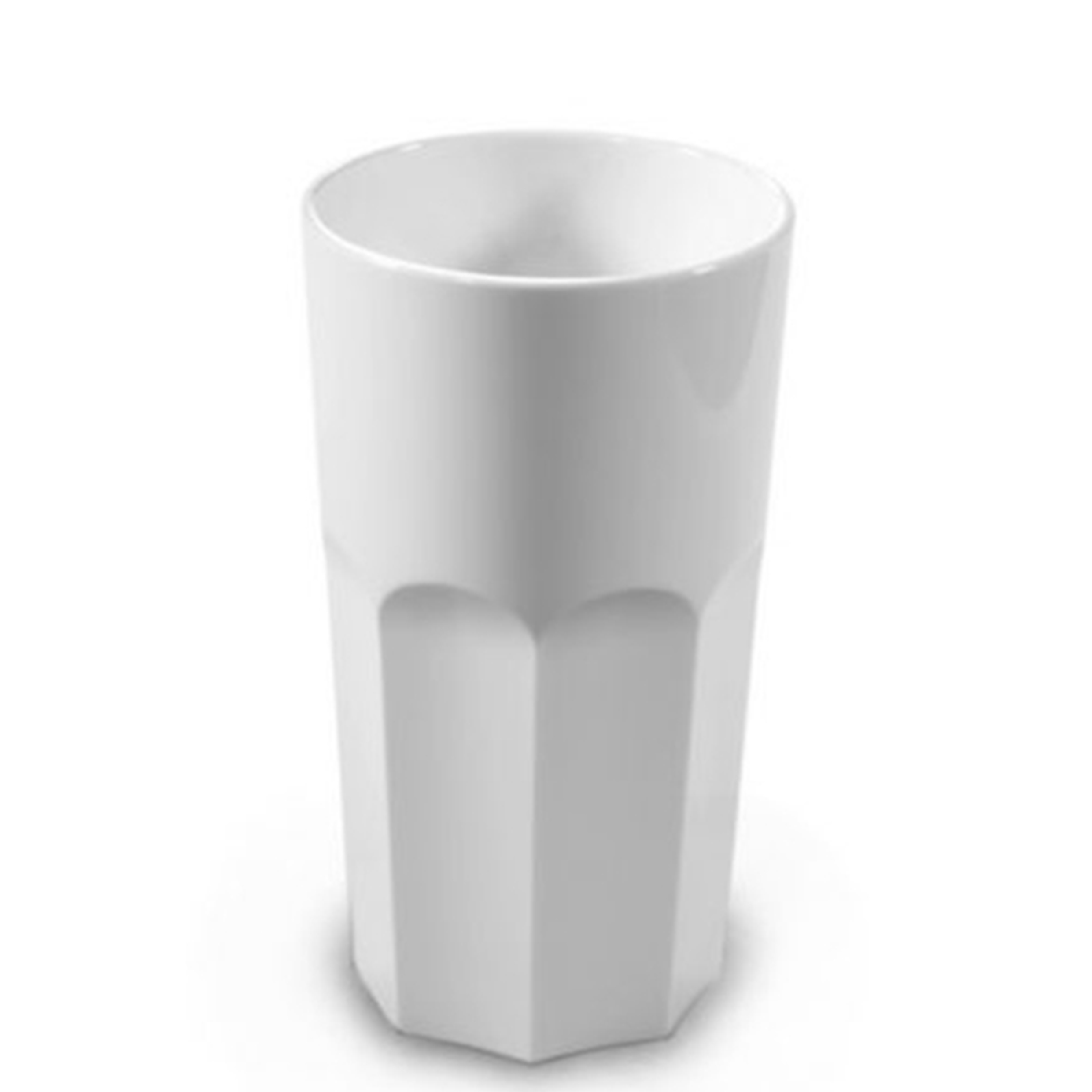 Personalisiertes weißes Multifunktionsglas aus Kunststoff (33 cl) - Naomi
