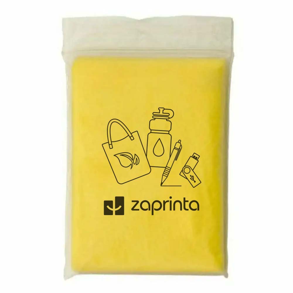 Heat-sealed poncho made from high-density polyethylene in a bright color - Perry Barr