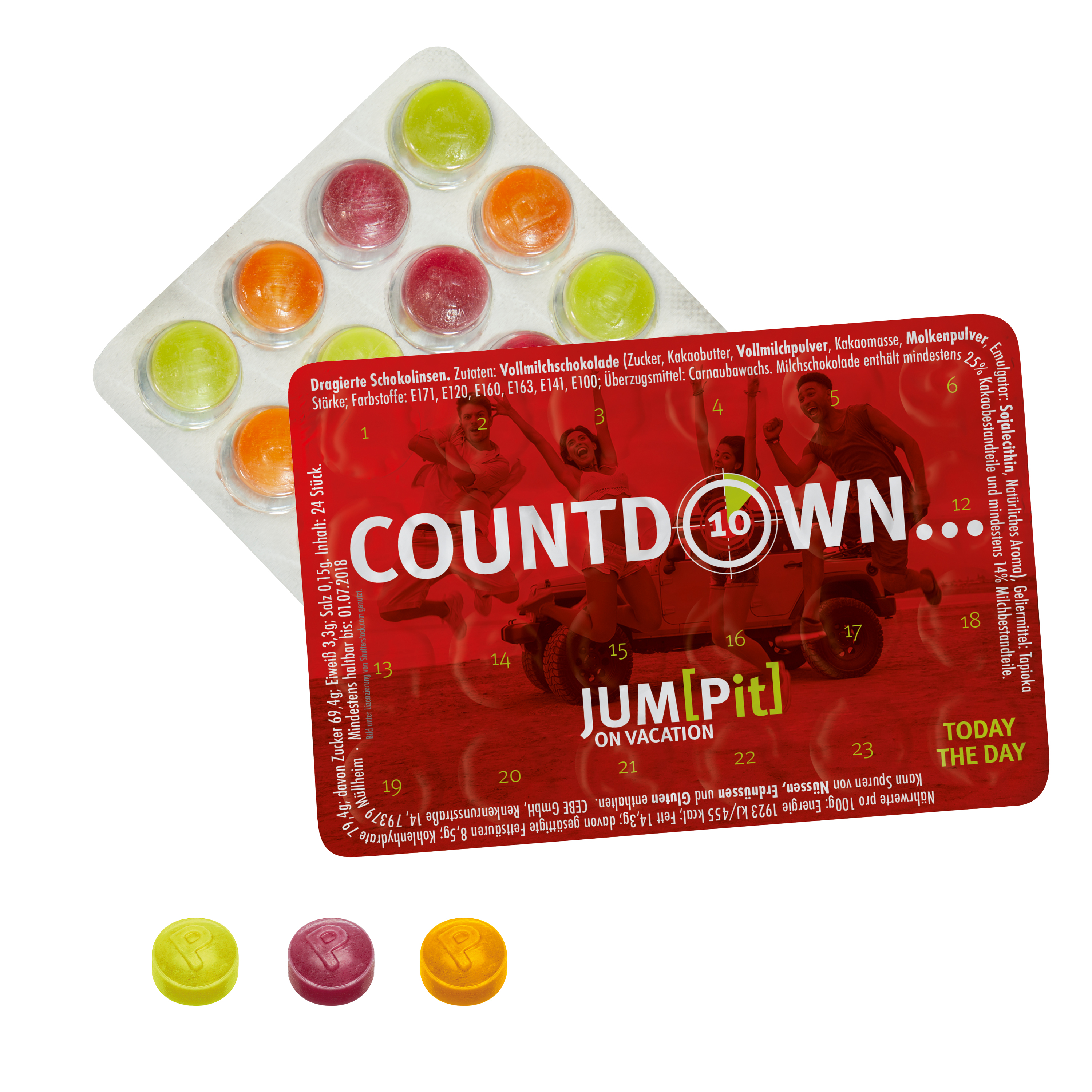 Smallest Festive Countdown with Pulmoll - Prestbury printed with logo