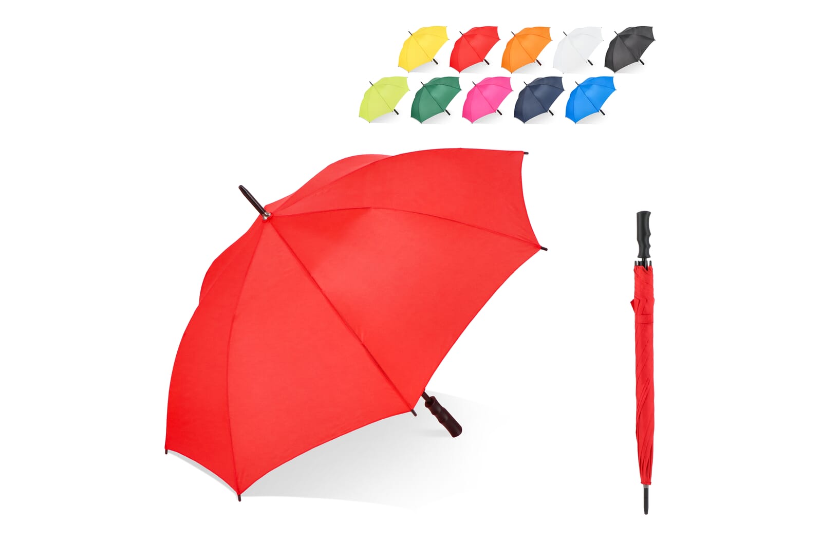 Ergonomic Auto-Open Fibreglass Umbrella - Paston