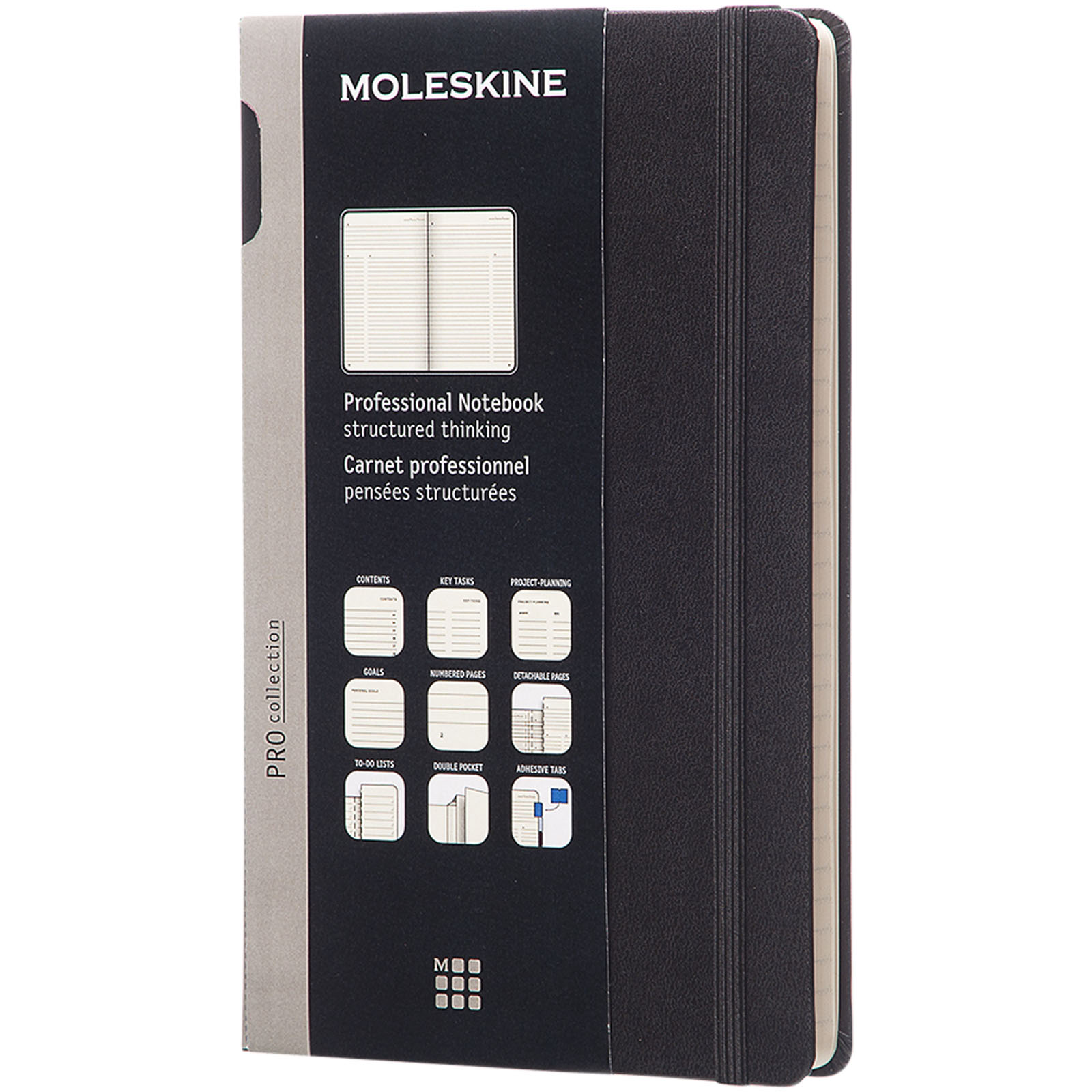 Terminplaner L Wochenplaner horizontal 12 Monate Moleskine Hardcover