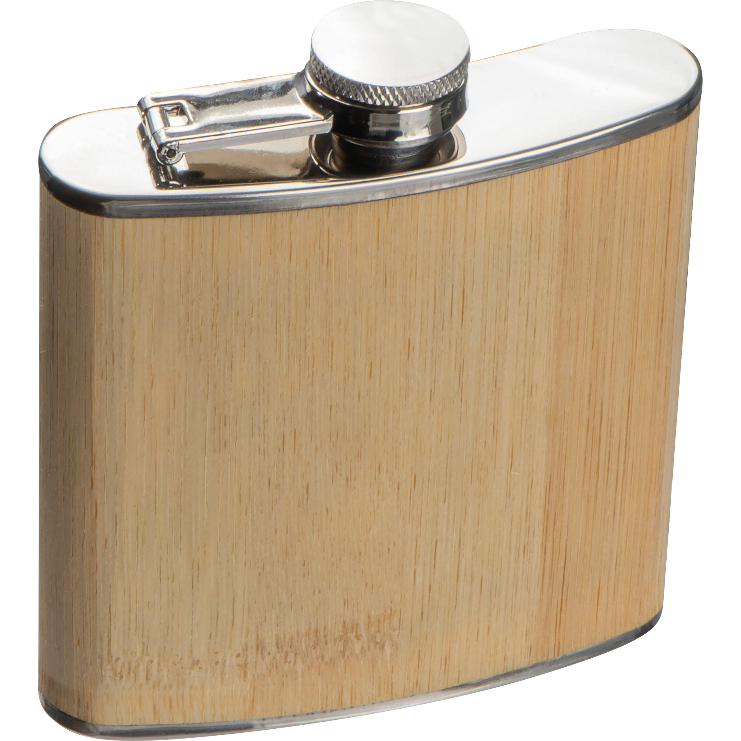 A hip flask with a twist cap made of bamboo - Upper Slaughter - St Albans