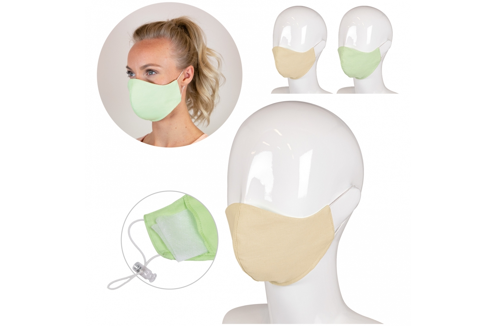 A three-layered cotton face mask from Whimple. - Warrington