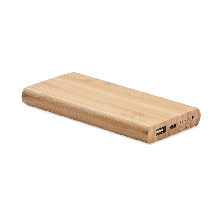 Bamboo Wireless Charging Power Bank - Rossendale