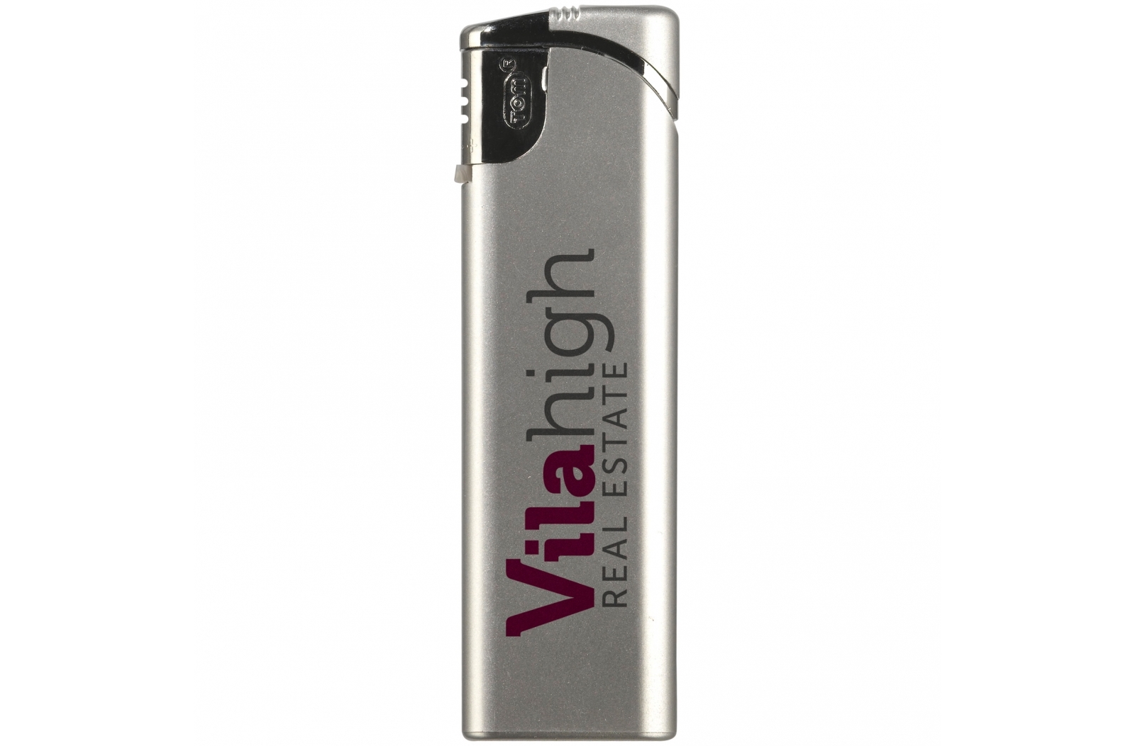 Electronic Refillable Silver Lighter - Iron Acton