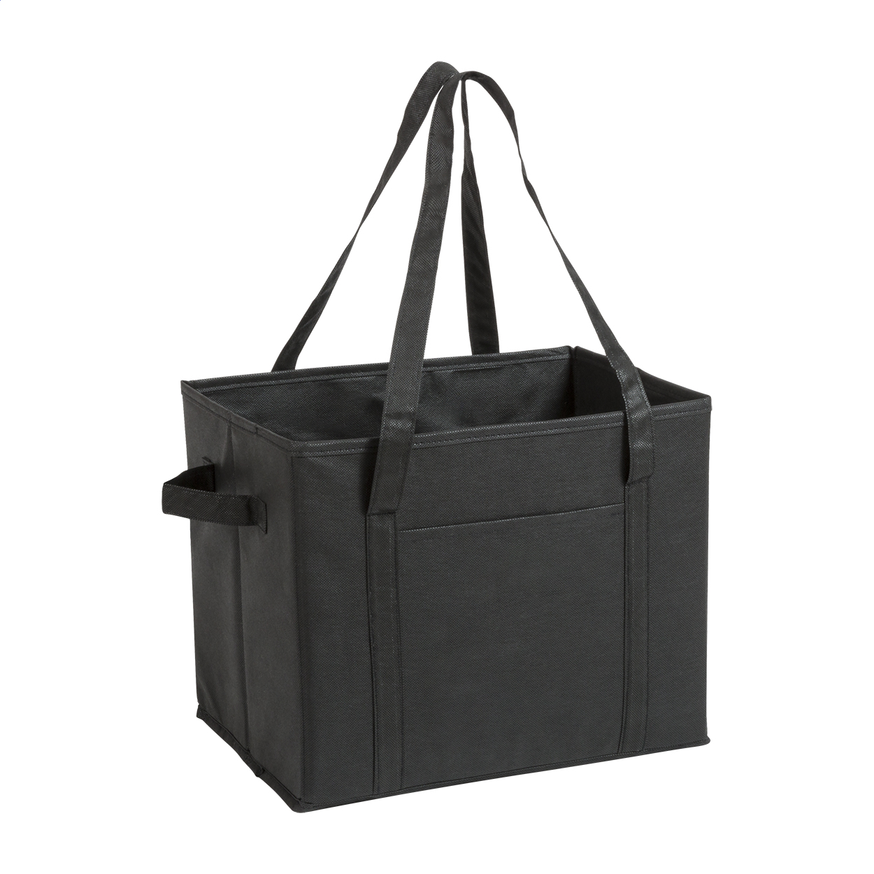 Butix faltbarer Kofferraum-Organizer aus Non-Woven mit Griffen und Logo bedrucken mit Logo