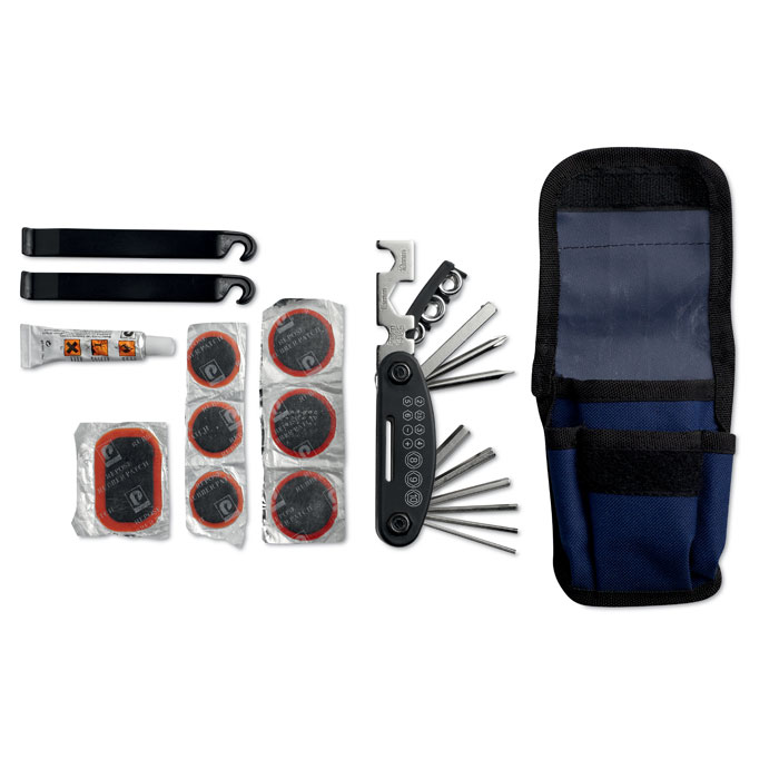 15-Piece Multitool Bike Repair Kit with Reflective Pouch - Godmanstone