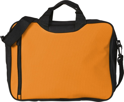 Polyester Shoulder Bag with Zippered Compartments - Hamilton