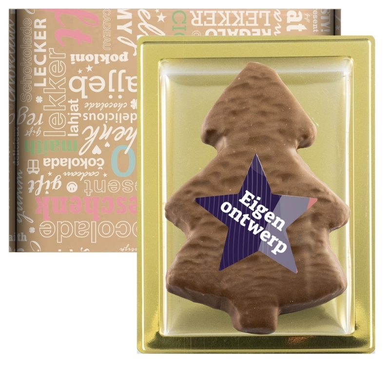 Marshmallow Christmas Tree with Custom Chocolate Logo - Cawdor