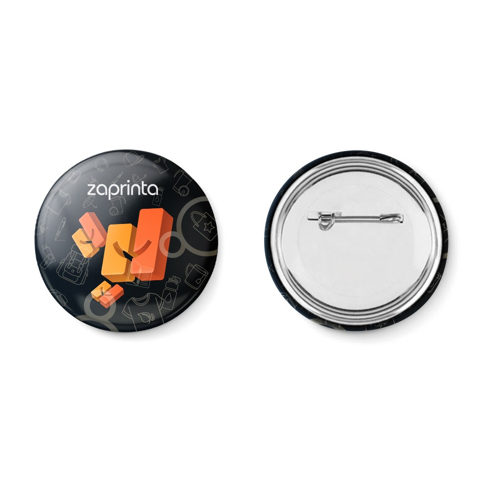 Paper Inlay Pin Button - Ightham