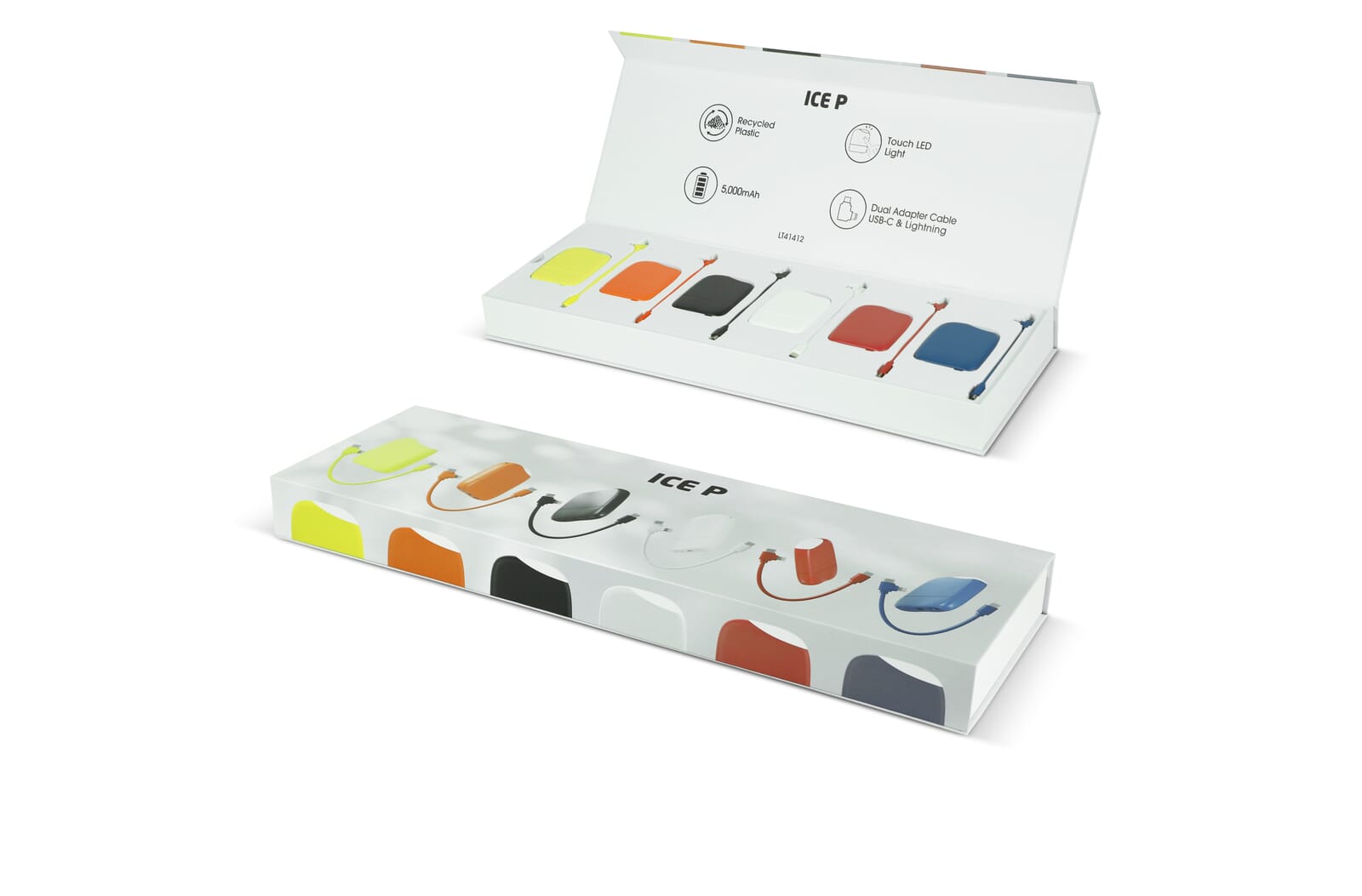 Vibrant Color Showcase Powerbank Box - Downe