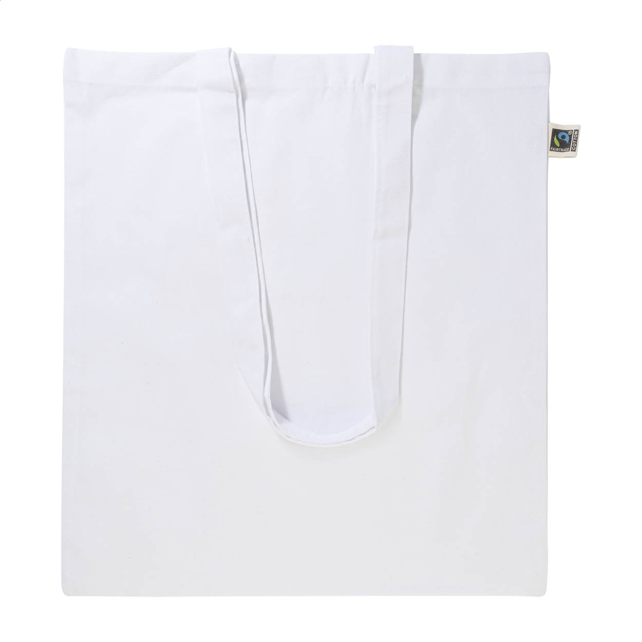 Fershop Hue coloured Fairtrade cotton shopping bag 140 g/m² with logo