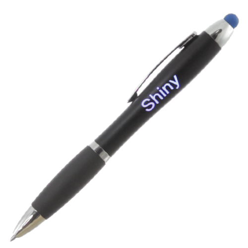 Kugelschreiber bedrucken farbig leuchtend mit Touchpen - Saeko