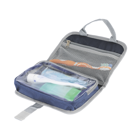 Luxury Toiletry Bag with Velcro Strap and Two Compartments - Westbury