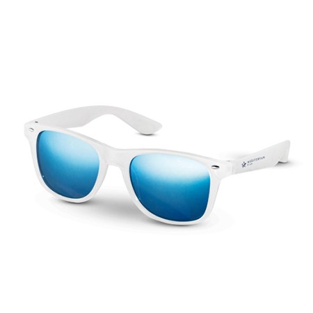 Durchsichtige verspiegelte Sonnenbrille