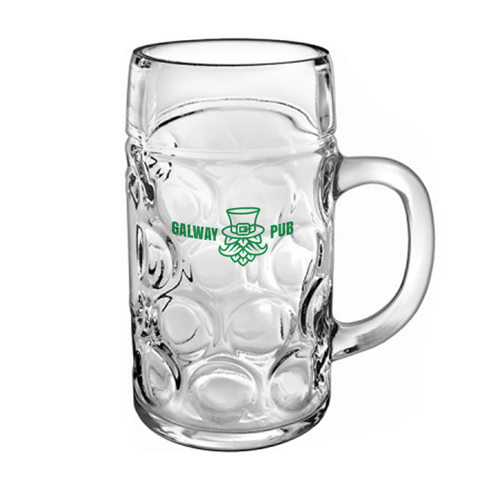 Large personalized beer mug 1000 ml - Bourguet