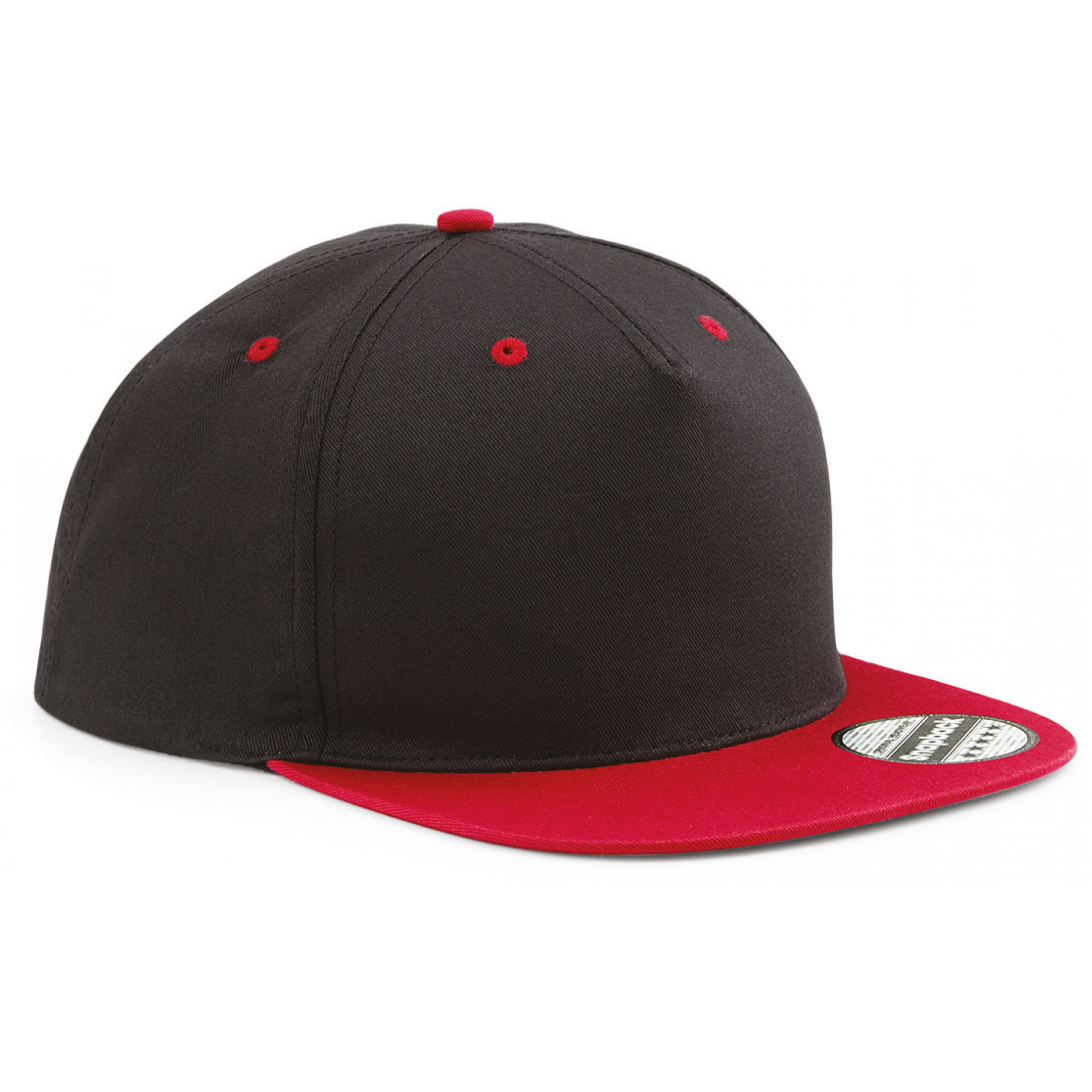 Cotton baseball cap with flat visor and snapback adjustment - Baxenden