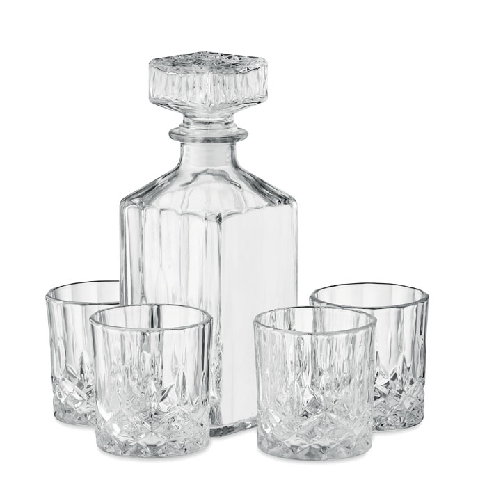 Luxury Glass Decanter and Glasses Set - Howardian Hills