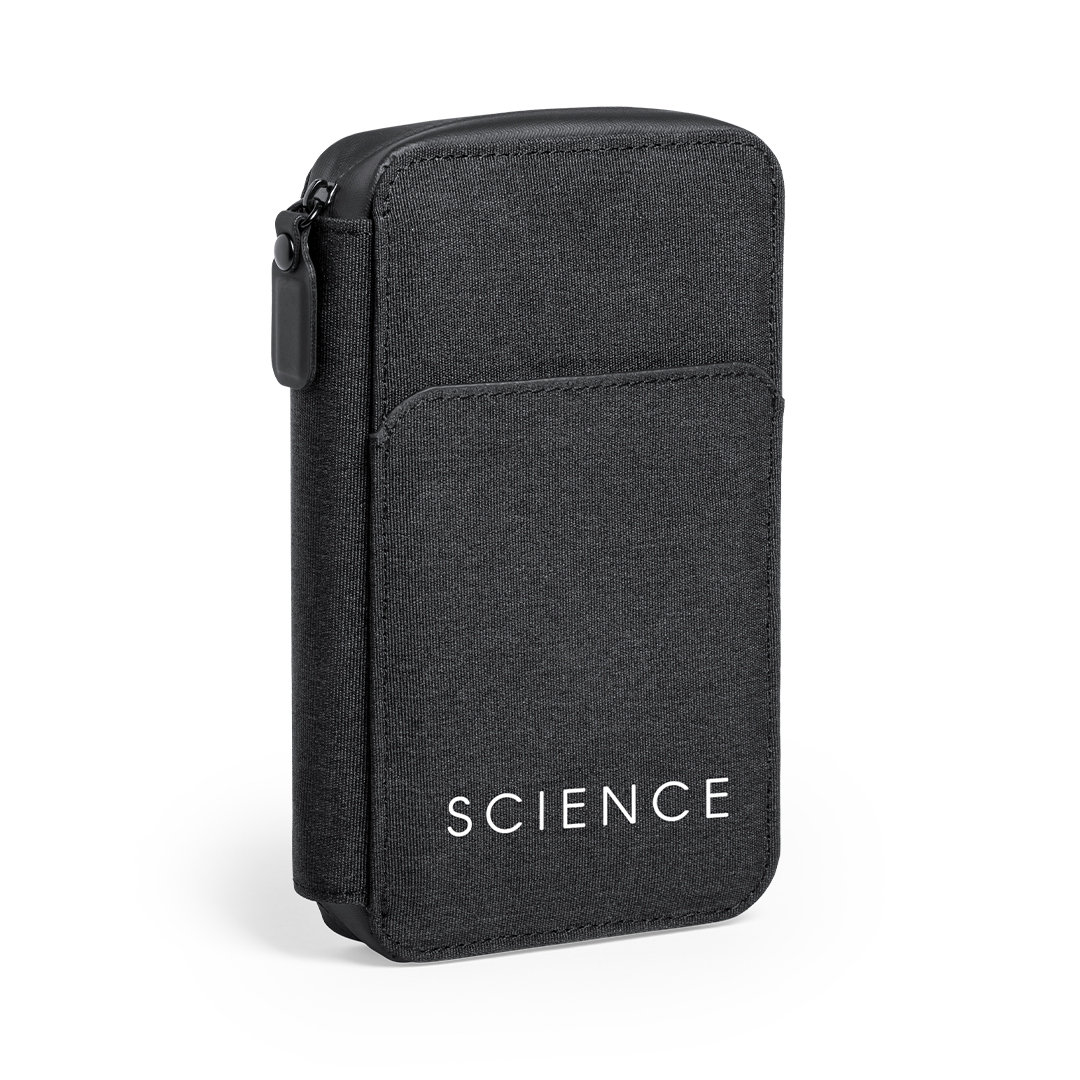 A sanitizing carry case with ultra-violet, type C, light. It also includes RFID protection. - Chedworth