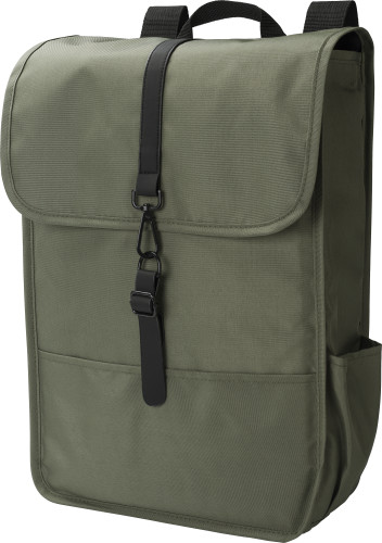 Lyric backpack with a flap made of RPET Polyester (300D) - Ibstock