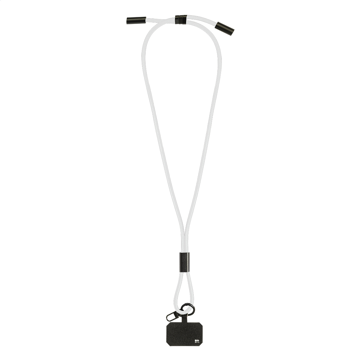 HolCharge RPET mobile lanyard with integrated 60W USB-C cable, logo printed with logo