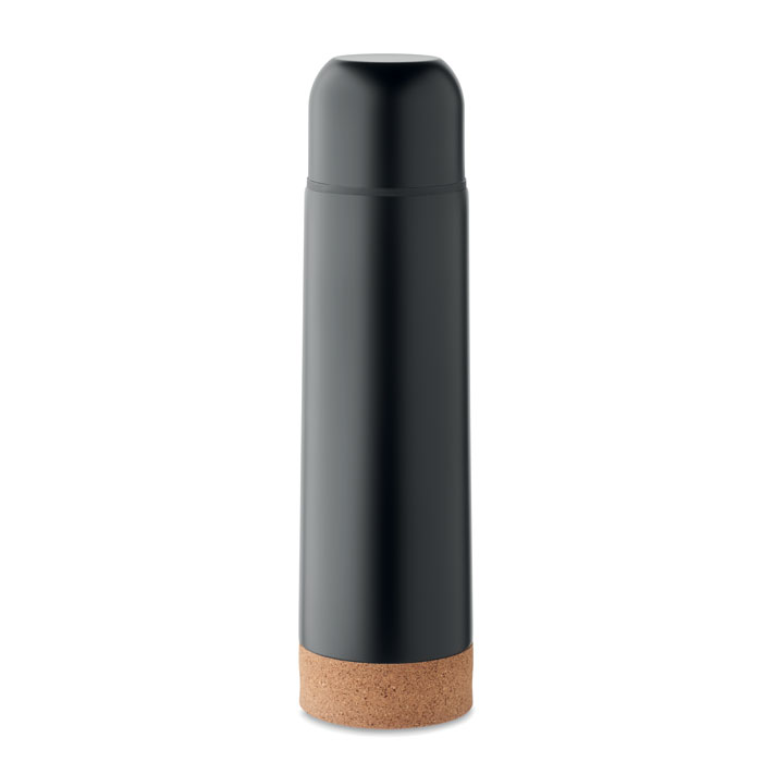 A double-walled stainless steel bottle with a cork detail at the base - Lochinver