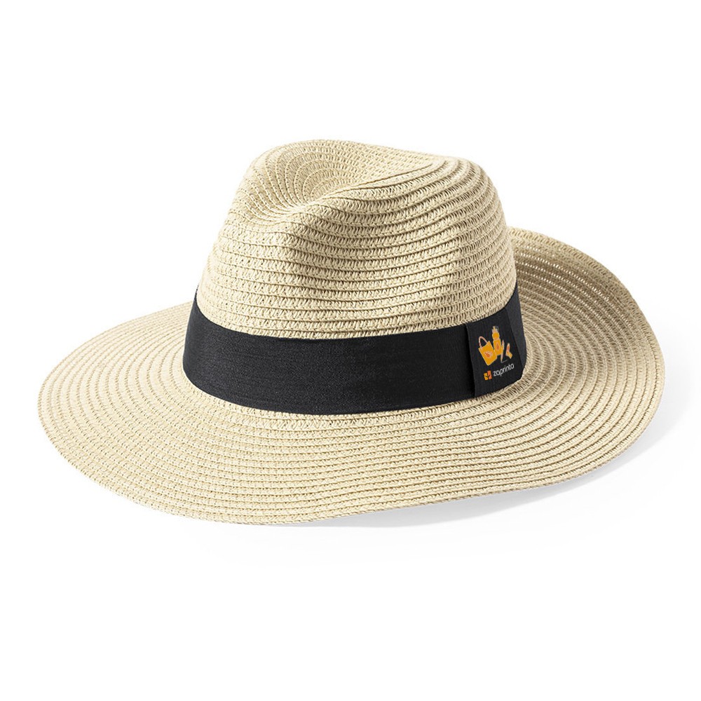Adjustable Wide-Brimmed Synthetic Hat - Mapledurham