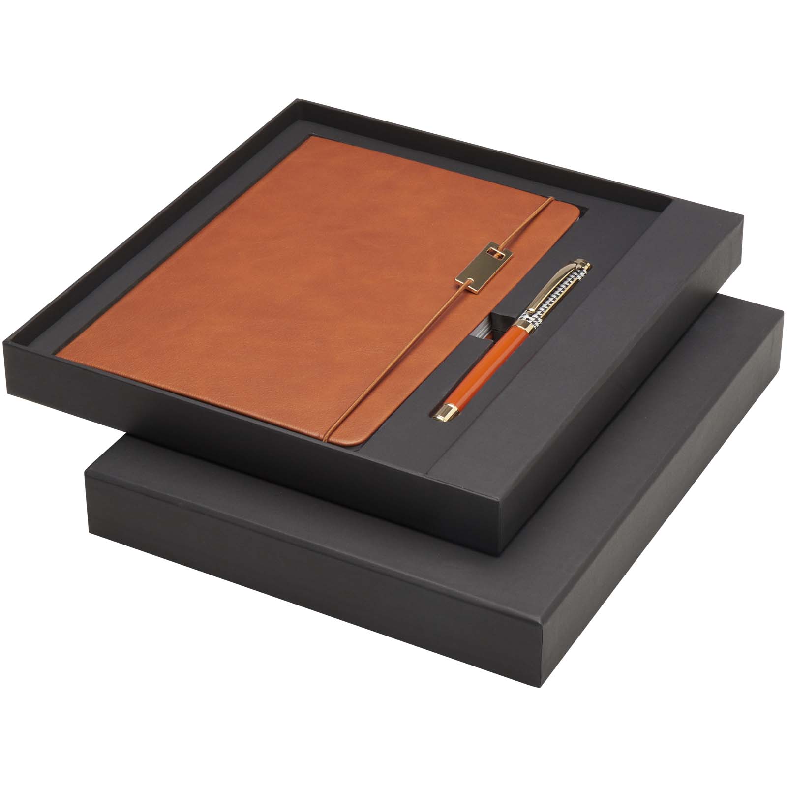 Elegant A5 Notebook and Rollerball Pen Set - Aldington