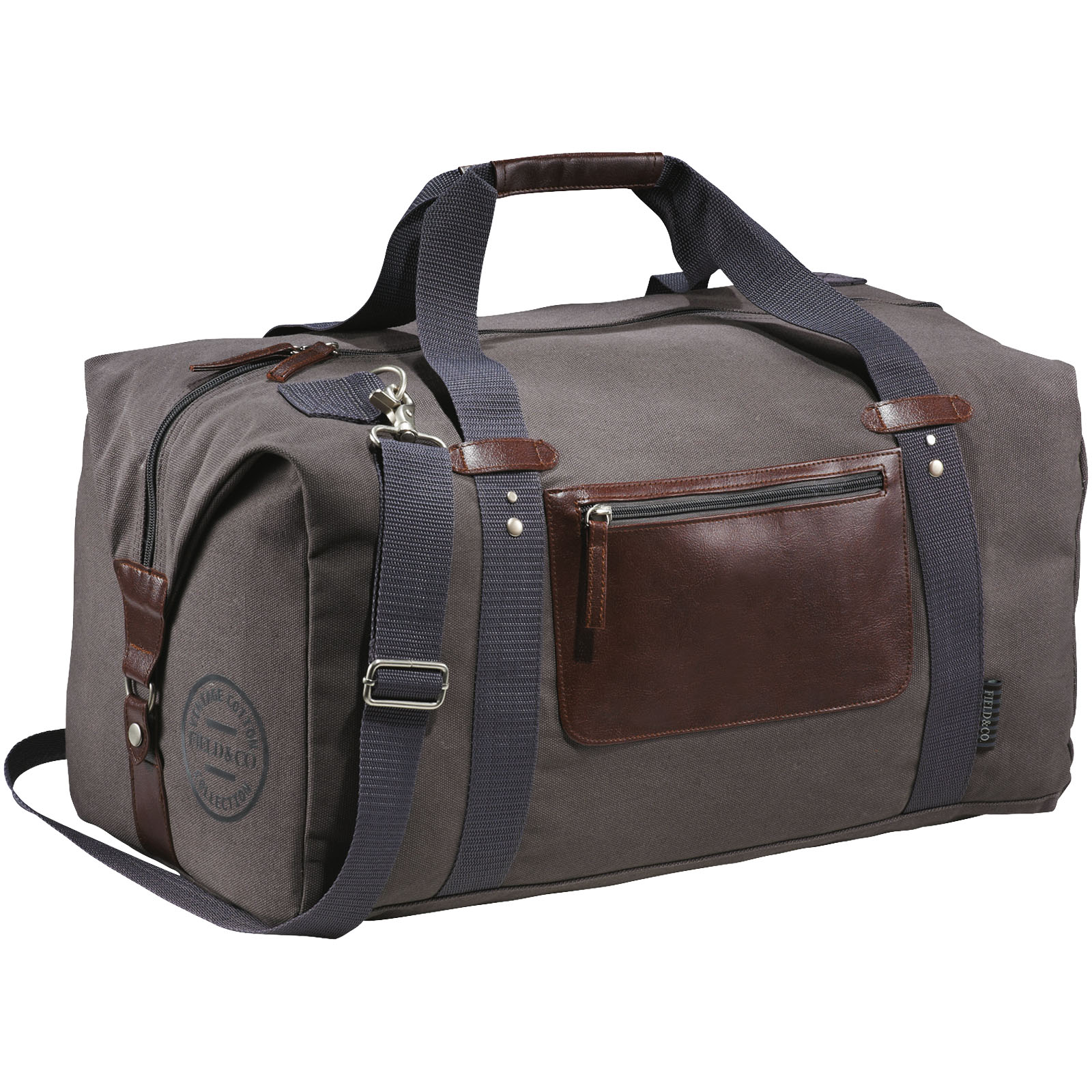 Exclusive Design Cotton Canvas Duffel with Vinyl Accents - Castleton