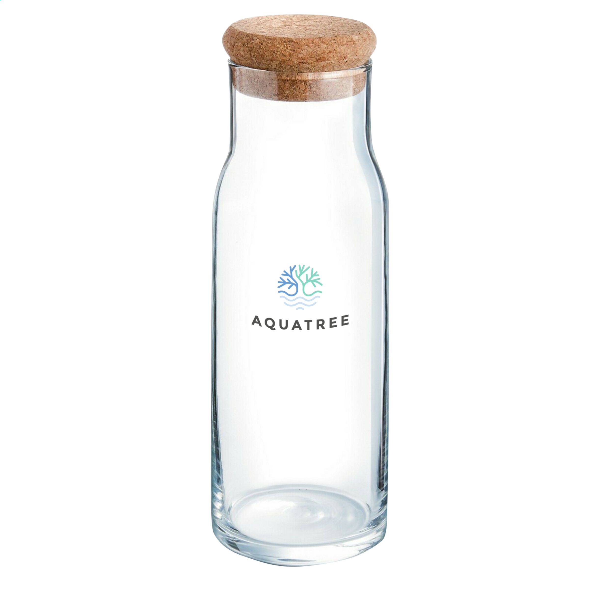 Elegant Glass Carafe with Cork Cap - Worcester