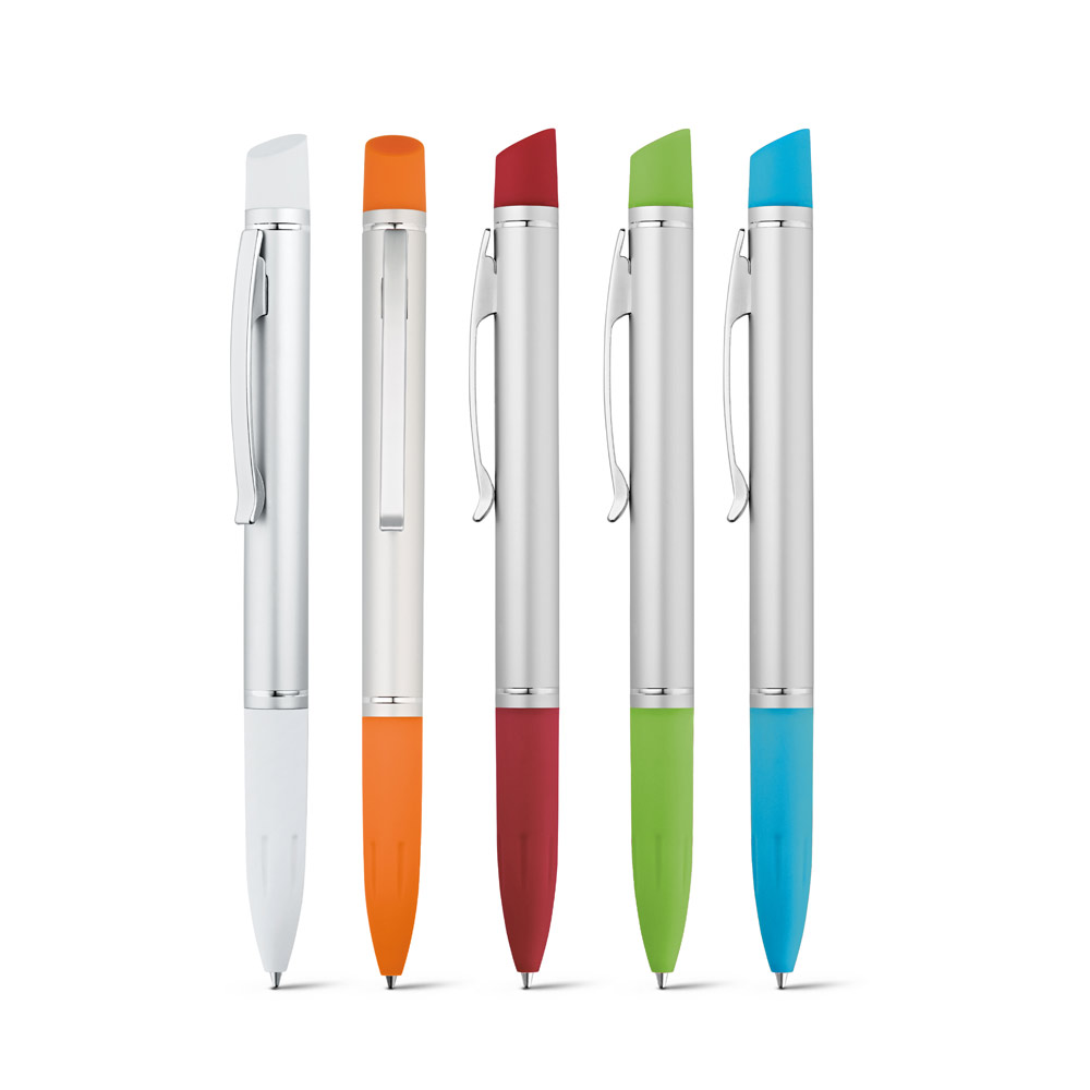 An aluminum pen with a rubber coating - Piddington - Shere