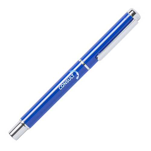 A metallic roller pen in two different colors with a hood - Draycott in the Clay