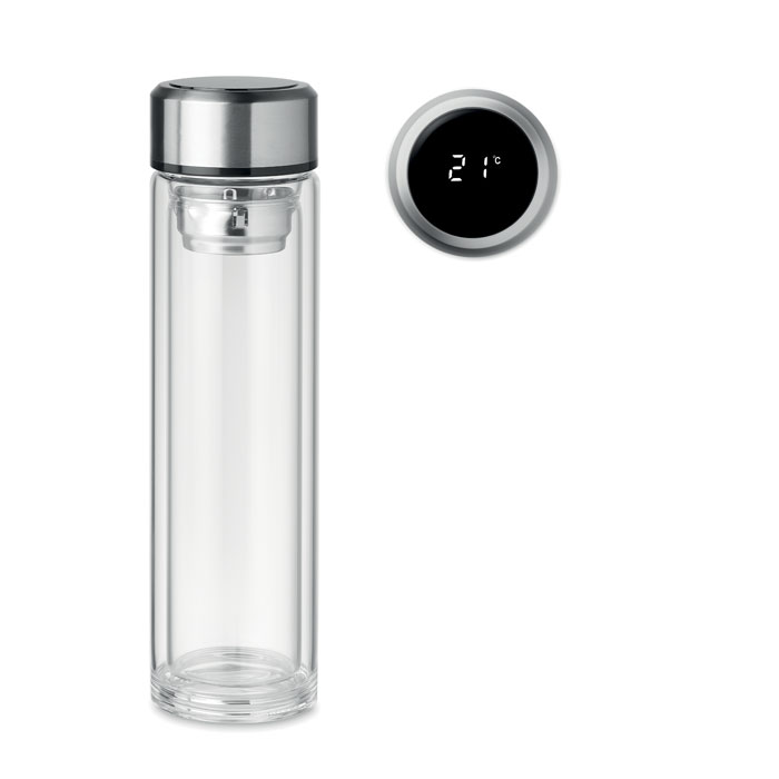 LED touch thermometer glass tea bottle - Chelmsley Wood