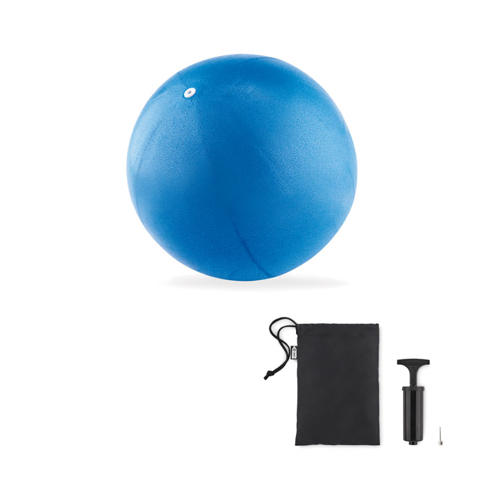 PVC Pilates/Yoga Exercise Ball with RPET Pouch and Hand Pump - Godmanstone