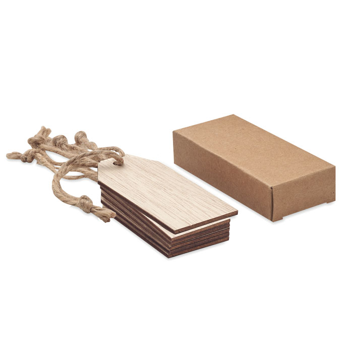 Wooden gift tag set - Llangollen Bridge