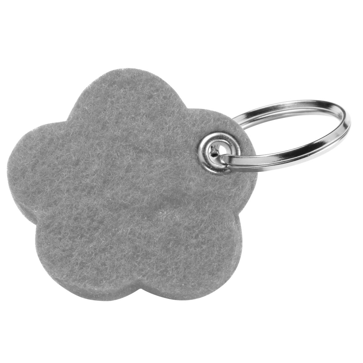 Filz Herz oder Blumenförmiger Schlüsselring Anhänger - Recklinghausen