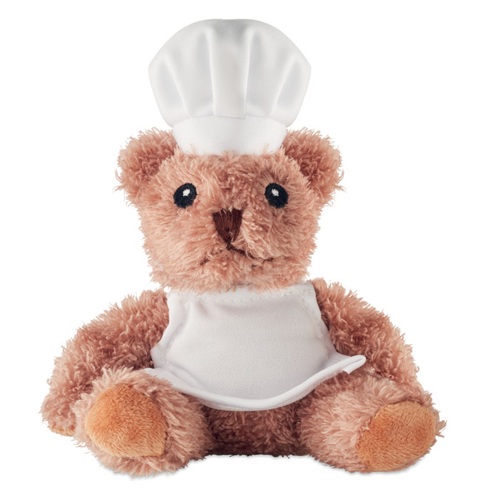 Plush teddy bear chef