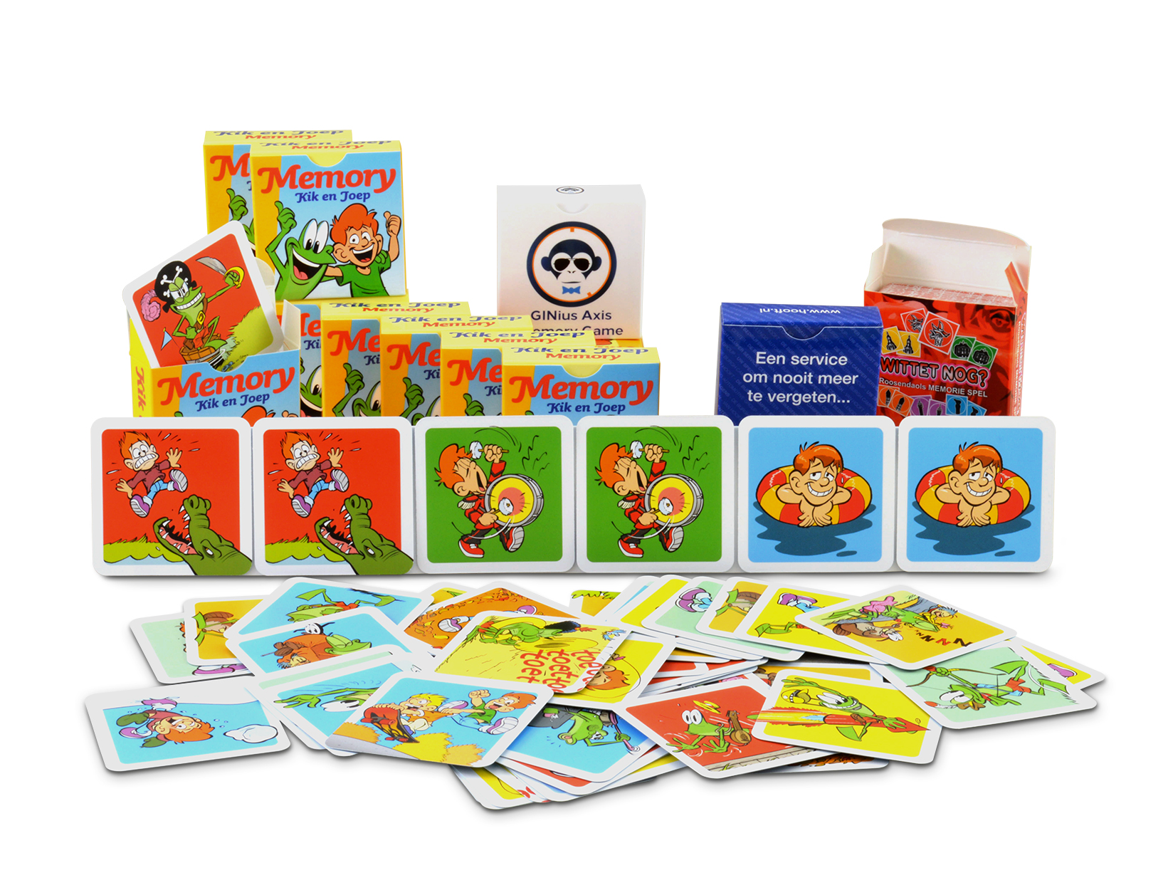 Memory game with customizable cards and case - JCA12