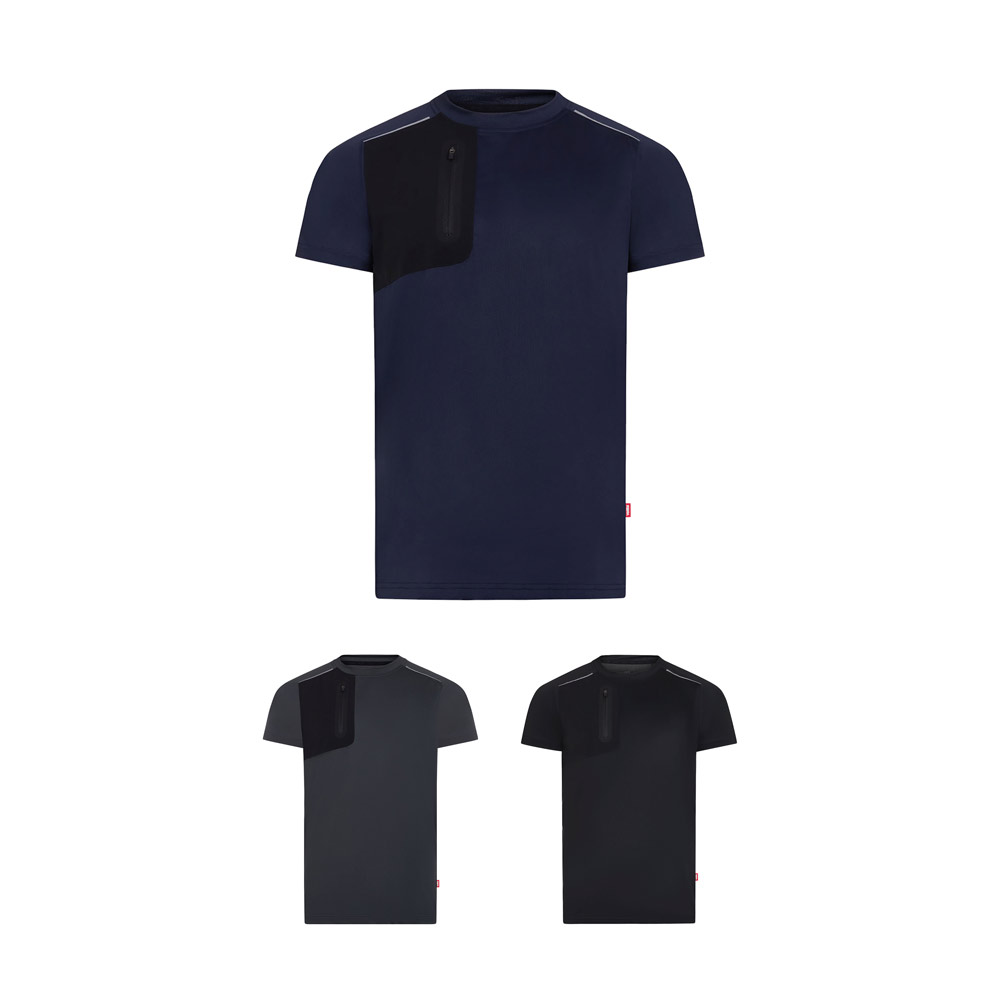 VL RHEA. Technical waffle T-shirt (110 g/m²), made from 100% recycled polyester