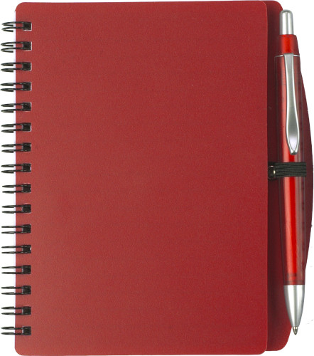 Wire Bound Notebook with Plastic Ballpen - Hednesford