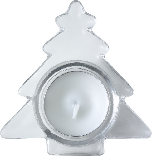 Christmas Tree Shaped Glass Tealight Holder - Oldbury-on-the-Wold
