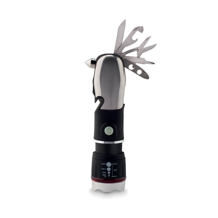9-in-1 Multi-Tool with Torch, Safety Hammer, and Cutter - Meriden