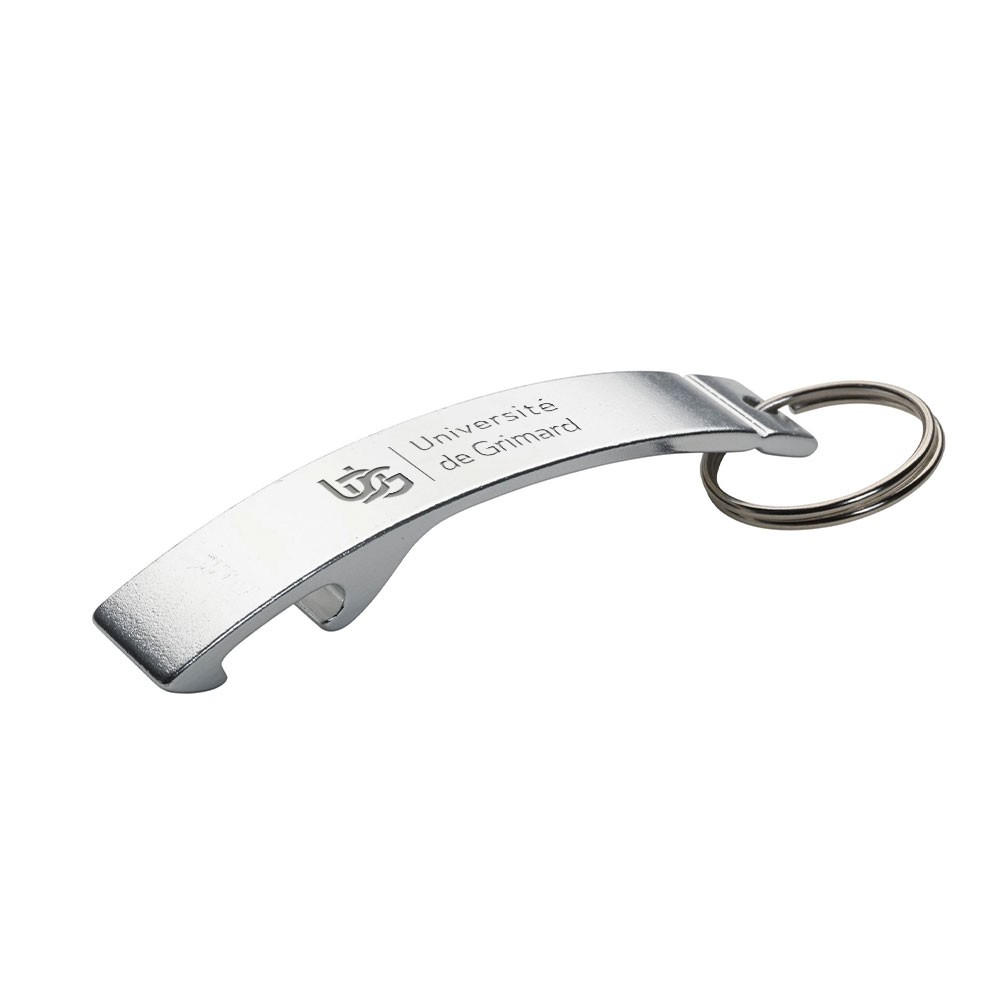 Curved Aluminium Keyring Opener - Butterton