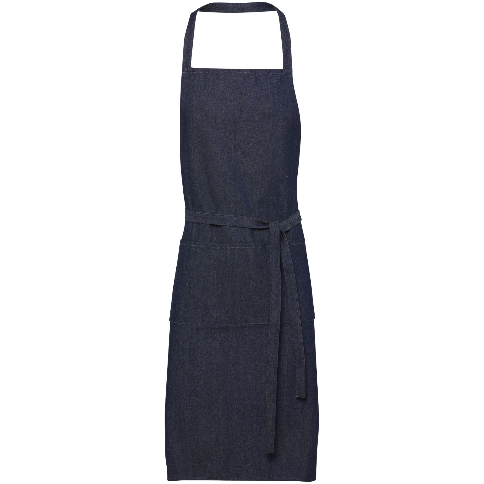 Eco-friendly Recycled Denim Kitchen Apron with Pockets - Girvan